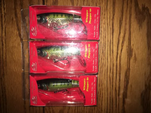 River2Sea Whopper Plopper 90 Topwater= 3-1/2" =3 BLUEGILL COLORED FISHING LURES