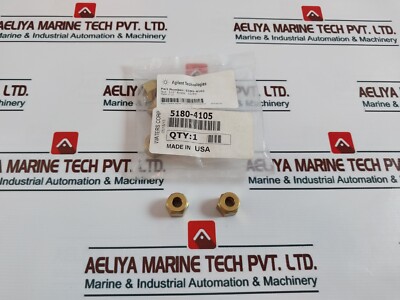 Menge 10x Agilent Technologies 5180-4105 Messing Mutter 0.6cm