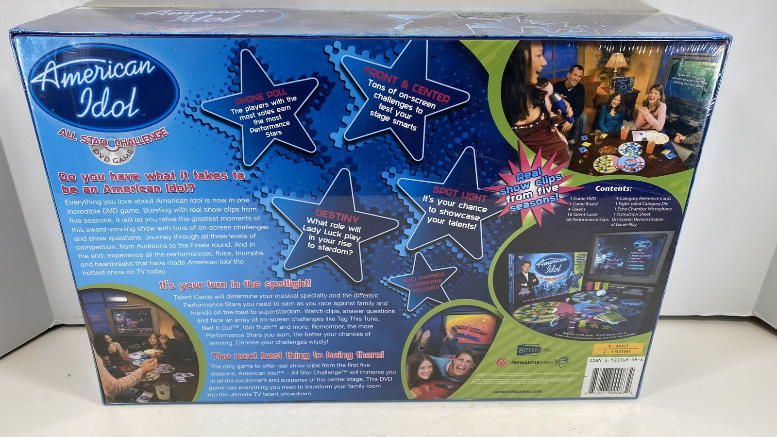 American Idol: All Star Challenge: The DVD Game (DVD / HD Video Game