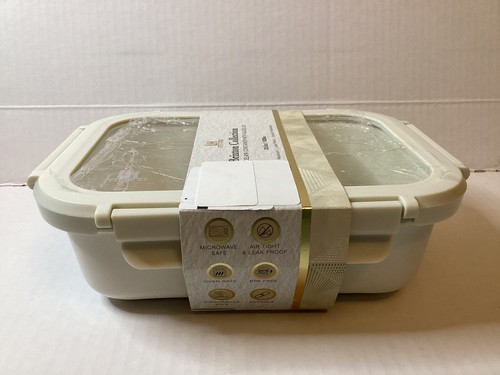 Brixton Porcelain Container With Glass Lid 33.5 Oz/100 ml - Picture 3 of 6