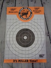 Miller High Life Beer Sign Bullseye Targets NOS Lot Of 5