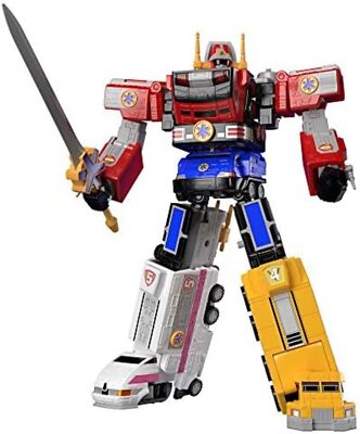 Power Rangers Lightspeed GoGoFive SUPER MINI PLA Victory Robo Megazord F/S Track