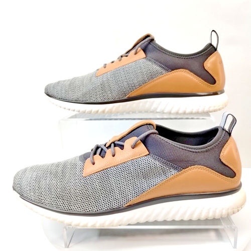 Cole Haan Grand Motion Men’s Knit Sneaker Quiet Shade Grey/Tan Size 9M (C30656) - Picture 2 of 11