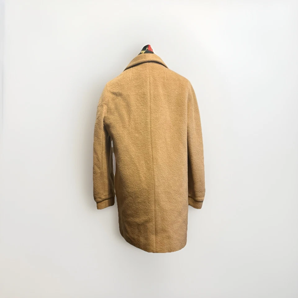 Abrigo de Lana Forstmann Vintage Años 70 80 Camel Tela 3 Botones Mujer M/L Foto 3 de 4