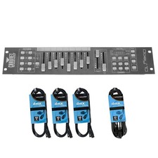 Chauvet Obey 10 LED Universal DMX-512 Lighting Controller  10'  25' Cables