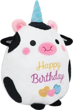 Cow Plush Toy 10 Inch Cute Cow Birthday Stuffed Animal Soft Cow Plushies Pillow 