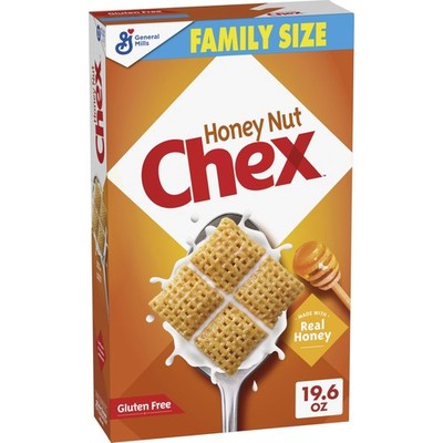 Honey Nut Flavored Chex Cereal Gluten Free Breakfast 19.6 Ounce Family Size