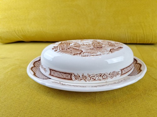 Fair Winds Butter Dish by Meakin "Sailor's Farewell" - Picture 1 of 7