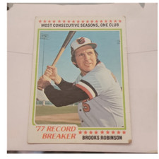 Topps 1978 Brooks Robinson #4 Baltimore Orioles MLB Baseball Record Breaker