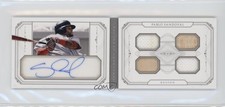 2015 Panini National Treasures Multi-Swatch Quads 5/5 Pablo Sandoval Auto 0b0