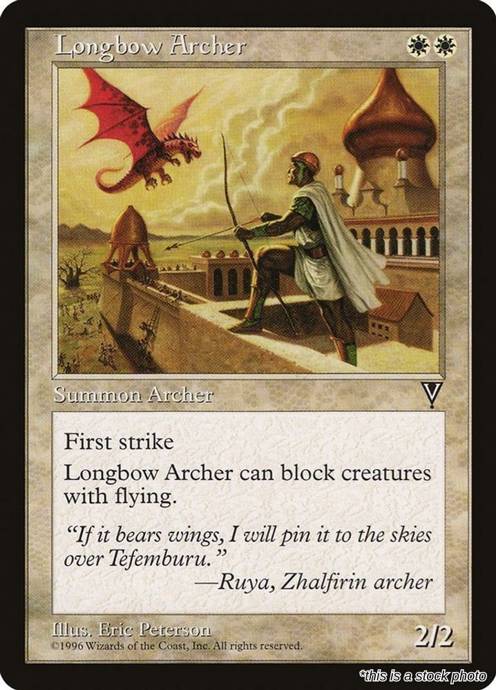 Longbow Archer [VIS - 12] - Moderately Played