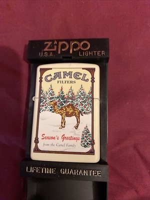Zippo Lighter Camel Filters Season's Greetings 1995 Vintage Rare