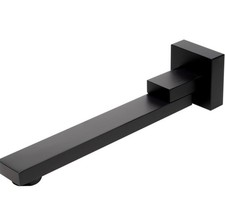 Tub Spout, Black Matte ALFI brand AB7701-BM Swivel Brass Single Hole