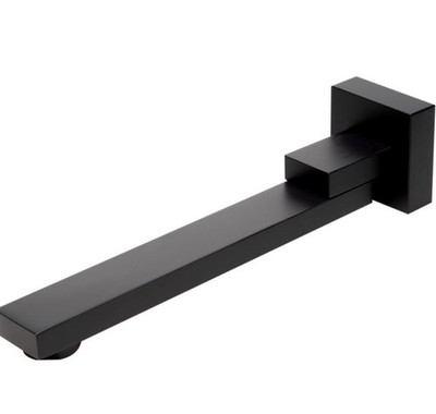 Tub Spout, Black Matte ALFI brand AB7701-BM Swivel Brass Single Hole
