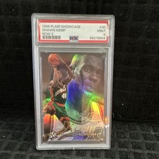 1996-97 Fleer Flair Showcase Shawn Kemp #30 Row 2 Seattle Supersonics PSA 9