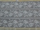 Antique Victorian silk bed cover 2 pillow shams silk embroidered filet lace — photo 6