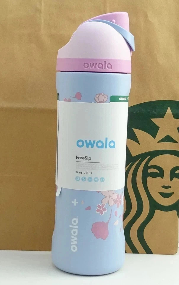 New Starbucks X Owala 2026 Sakura Limited Insulated Water Bottle
