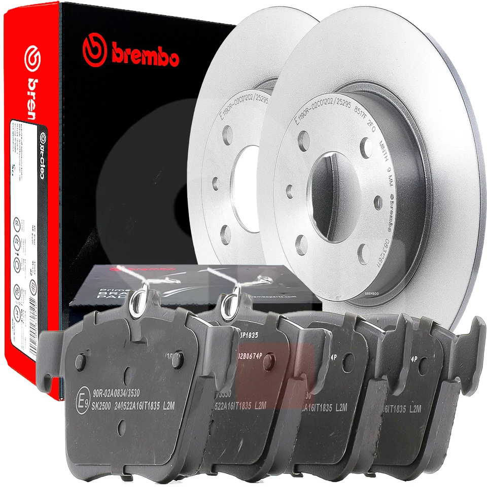 2 x BREMBO 08.B413.11 Disque de frein pour AUDI AUDI (FAW) CUPRA JETTA SEAT SKOD