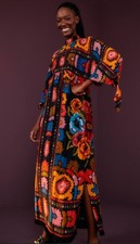 FARM RIO Flowers Tapestry Maxi Dress Sz S $295