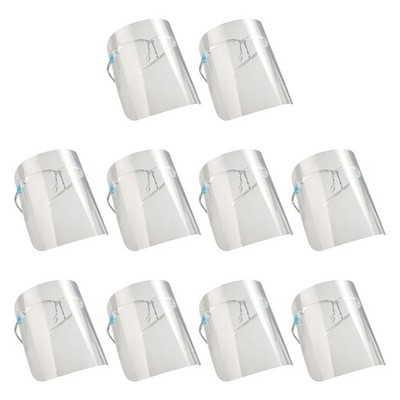 Clear Face Guard Parts, 10 Count Detachable Reusable Refill Pack