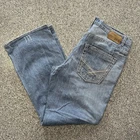 BKE Jeans Mens 36x31 Tyler Bootcut Stretch Denim Thick Stitch Light Wash