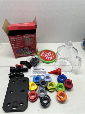 18 PCs Sedy Master Engine Oil Funnel Filling Kit Universal Colour Coded Open Box