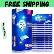28PCS 5D Teeth Whitening Strips Tooth Rapid Bleaching White Strips Teeth White