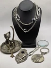 Vintage to Now Silvertone Costume Jewelry Lot