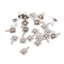 10pair/ Replacement Metal Batteries Spring Contact Plate Silver For AAA Batterie