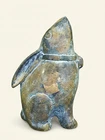 Vintage Japanese Bronze Moon Gazing Hare Rabbit Garden Statue Tsuki no Usagi 6"+
