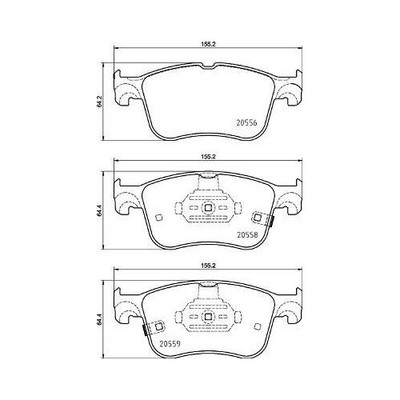 Bremsbelagsatz Scheibenbremse Brembo P24218 Prime Line für Ford Lincoln