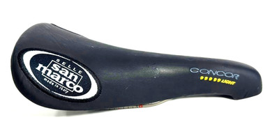 Selle San Marco Light Concor Titanium Rails Leather Saddle Road Bike Italy