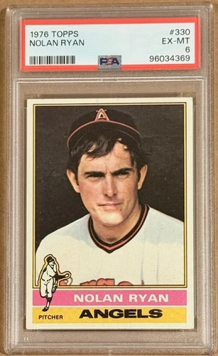 1976 Topps #330 Nolan Ryan PSA 6 EX-MT Angels
