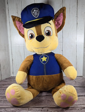 Nickelodeon Spin Master Paw Patrol Large 22 Plush Chase Dog Stuffed Animal EUC