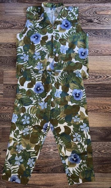 Women Kenzo Suit Green Cotton 36 / S / 44