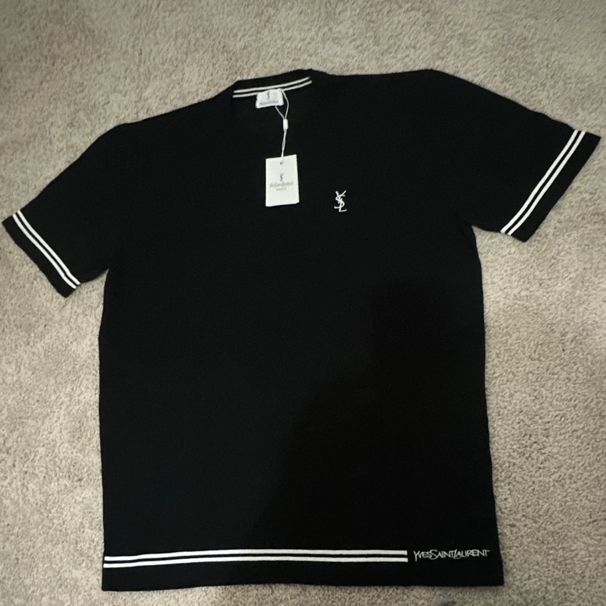 Saint Laurent Black T-Shirts for Men for sale | eBay