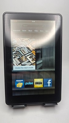 D01400 Amazon Kindle Fire 1st Gen 8GB - Black - Tablet Tested Works