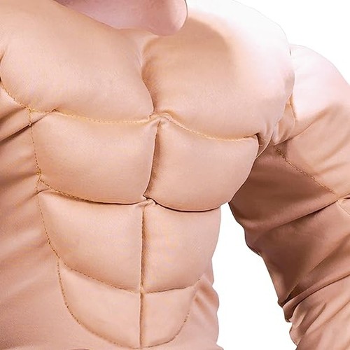 Costume bambino Fun World camicia muscolare, grande - Foto 2 di 3