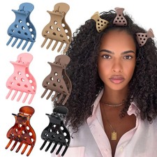 Root Lifting Hair Clips for Volume - 1 Count Pack of 6 , round dot 6 colors