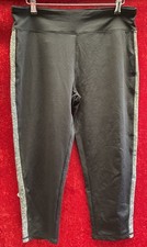 Avella Ladies Black/Grey Leggings, Size 16.