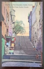 Break Neck Steps, Quebec, PQ -  1907-15, Rough Edges