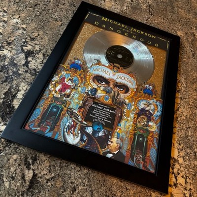 BIG! Michael Jackson ( DANGEROUS ) Platinum Music Award Vinyl LP Record CD