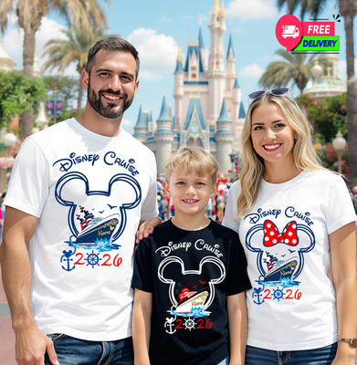 Custom Disney Cruise 2026 Shirt, Familienurlaub T-Shirt, Kreuzfahrt Familienreise Tee