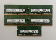 LOT OF 5 SAMSUNG 8GB 1RX8 M471A1K43BB0-CPB PC4-2133P DDR4 1.2V MEMORY RAM