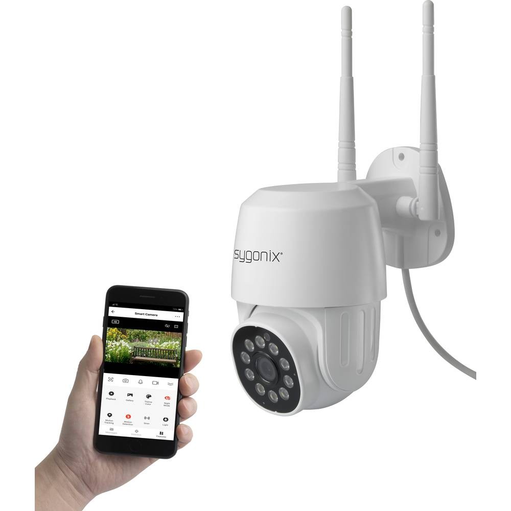 Caméra surveillance Wi-Fi Sygonix PTZ pour surveiller la maison à distance