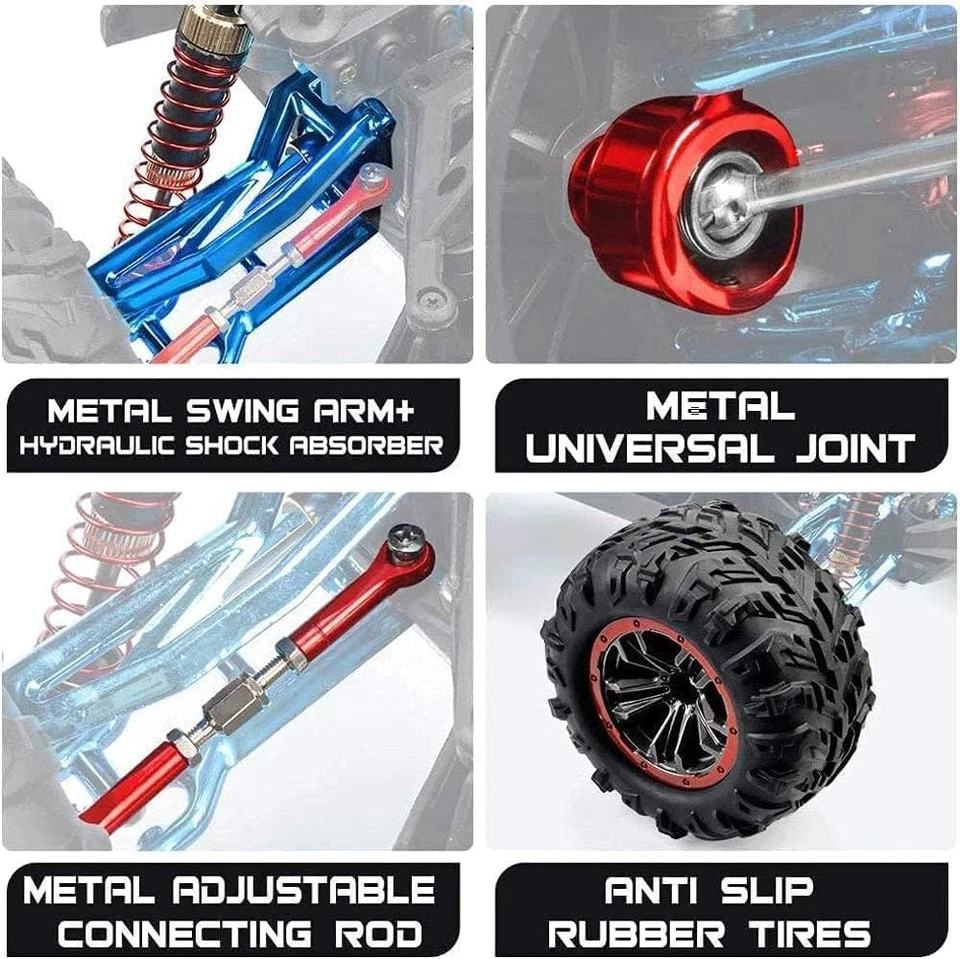 RC Cars 25KM/H High Speed Remote Control Car 4WD 1:10Scale Monster Truck for KiD - Image 3 of 4