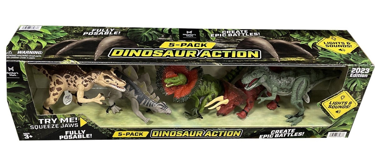 5 Packs Dinosaur Action Fully With Light & Sound | eBay