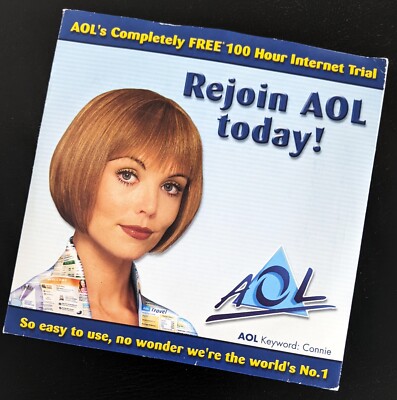 REJOIN AOL Vintage America Online Collectible Disc, AOL Install v5.0 CD !