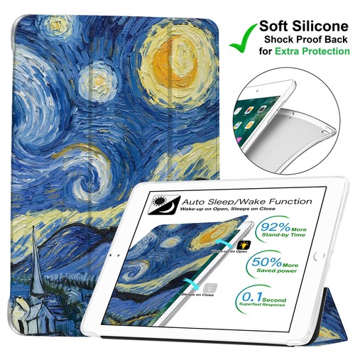 iPad Pro 11 1st 2nd 10.5 9.7 10.9 7.9 Case Soft Smart Magnetic Cover Color Grid - Picture 48 of 151