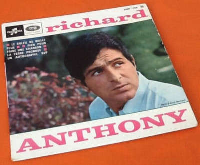 Vinyl 45 Umdrehungen Richard Anthony Die Sonne leuchtet nicht mehr (1966)